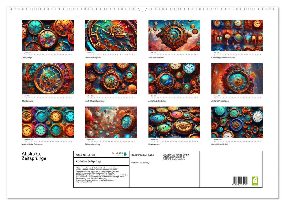Abstrakte Zeitsprünge (CALVENDO Wandkalender 2026)