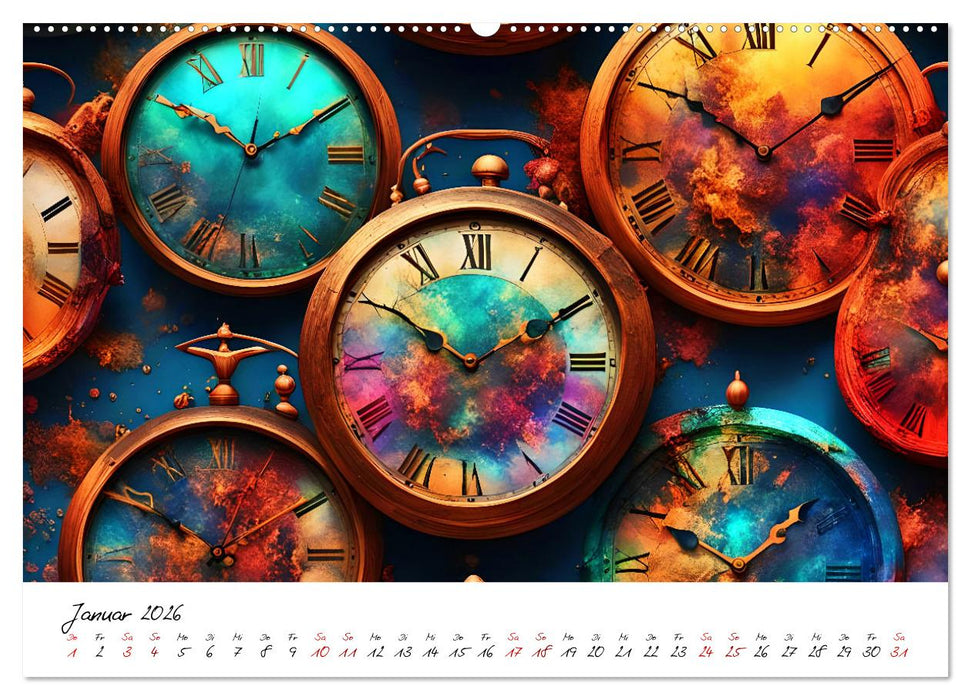 Abstrakte Zeitsprünge (CALVENDO Wandkalender 2026)