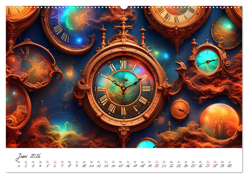 Abstrakte Zeitsprünge (CALVENDO Wandkalender 2026)