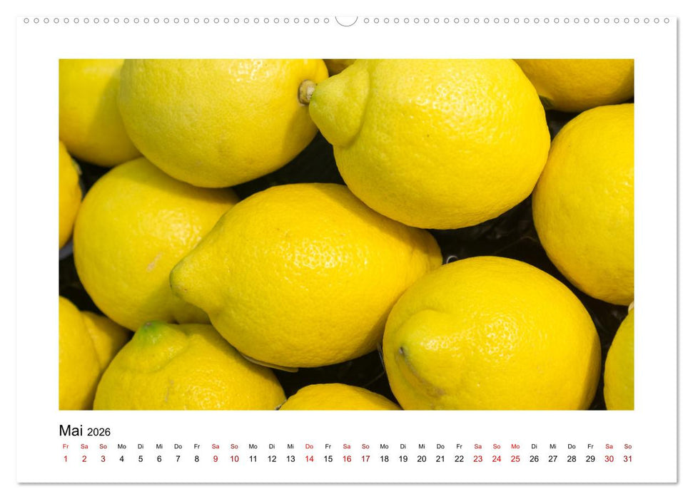 Frisches Obst - Mit leckeren Früchten und Vitaminen gesund durchs Jahr! (CALVENDO Premium Wandkalender 2026)