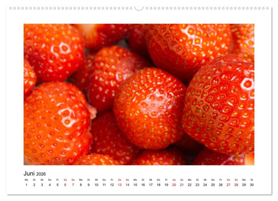 Frisches Obst - Mit leckeren Früchten und Vitaminen gesund durchs Jahr! (CALVENDO Premium Wandkalender 2026)