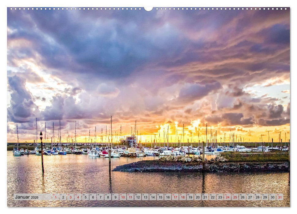 Nordsee - Sehnsuchtskalender zu Strand und Meer (CALVENDO Premium Wandkalender 2026)