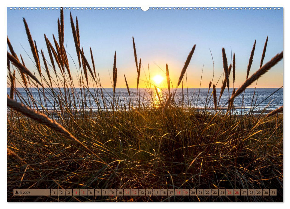 Nordsee - Sehnsuchtskalender zu Strand und Meer (CALVENDO Premium Wandkalender 2026)