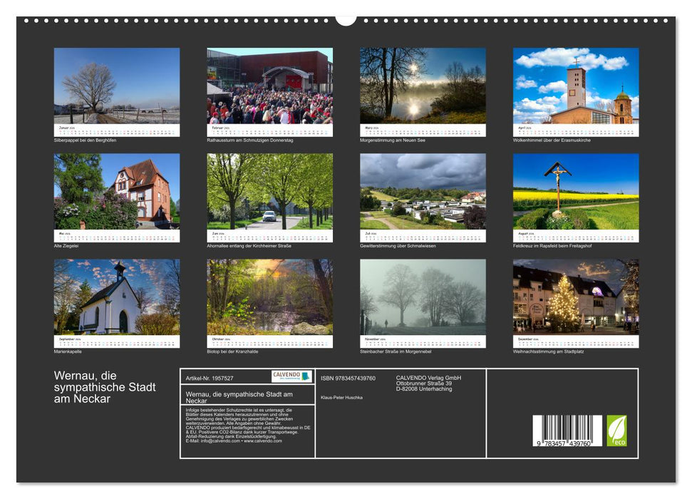 Wernau, die sympathische Stadt am Neckar (CALVENDO Premium Wandkalender 2026)
