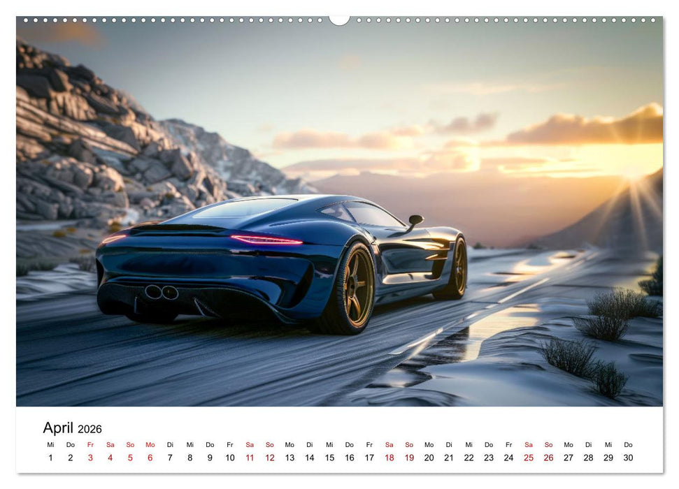 Schnelle Sportwagen (CALVENDO Wandkalender 2026)