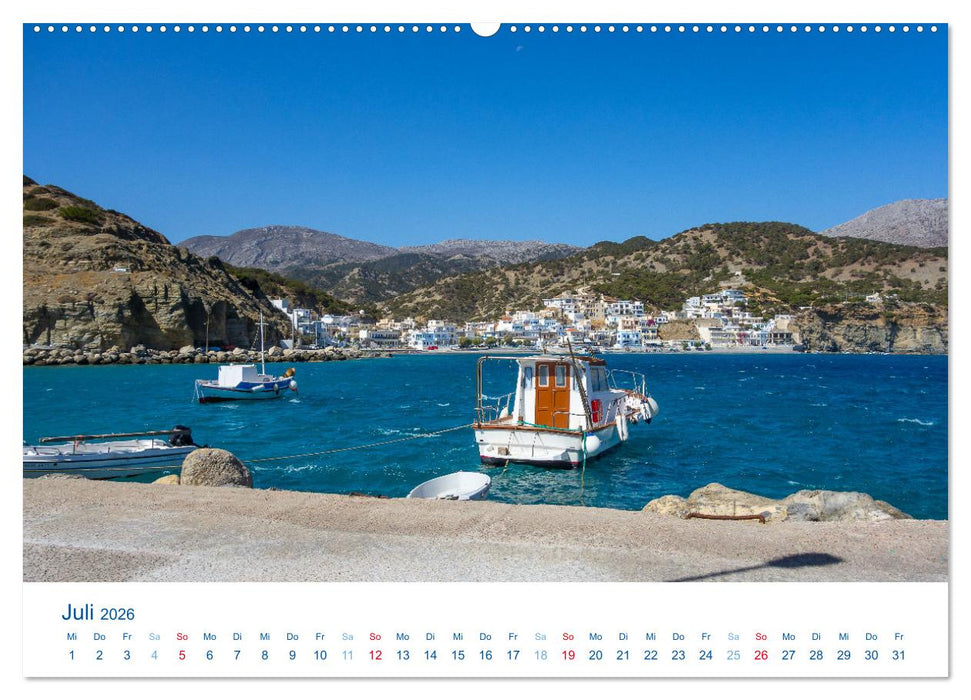 Karpathos - Malerische Insel in der Ägäis (CALVENDO Premium Wandkalender 2026)