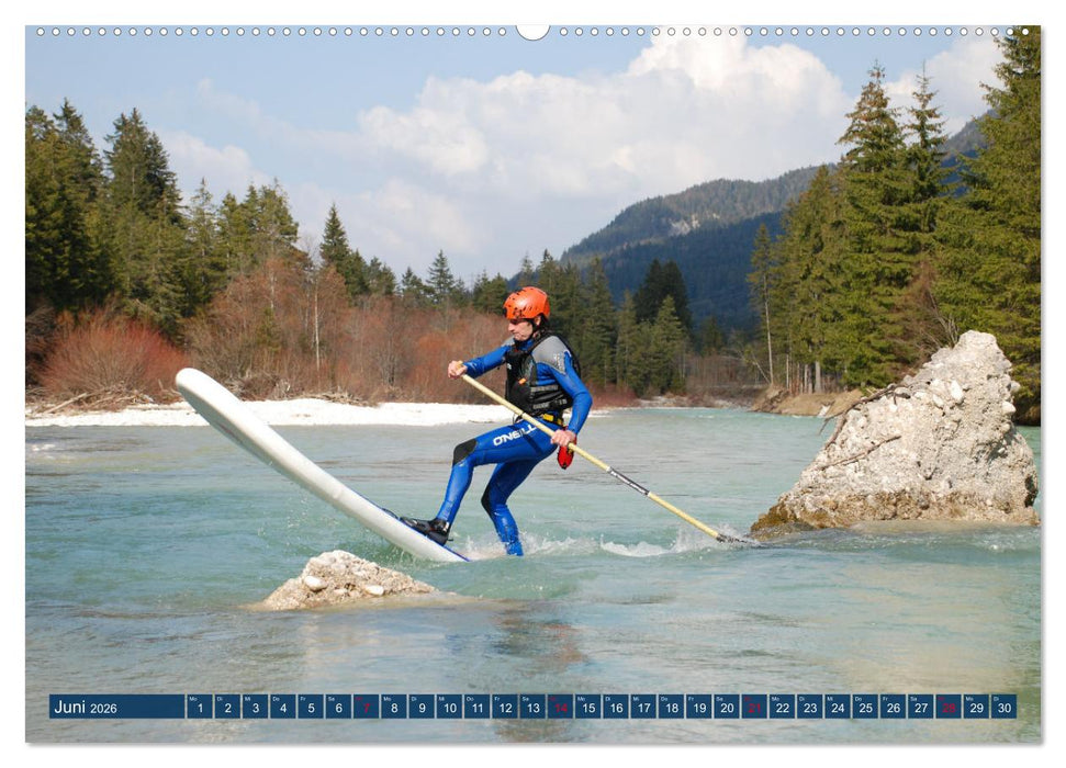 Wildwasser Stand up (CALVENDO Premium Wandkalender 2026)
