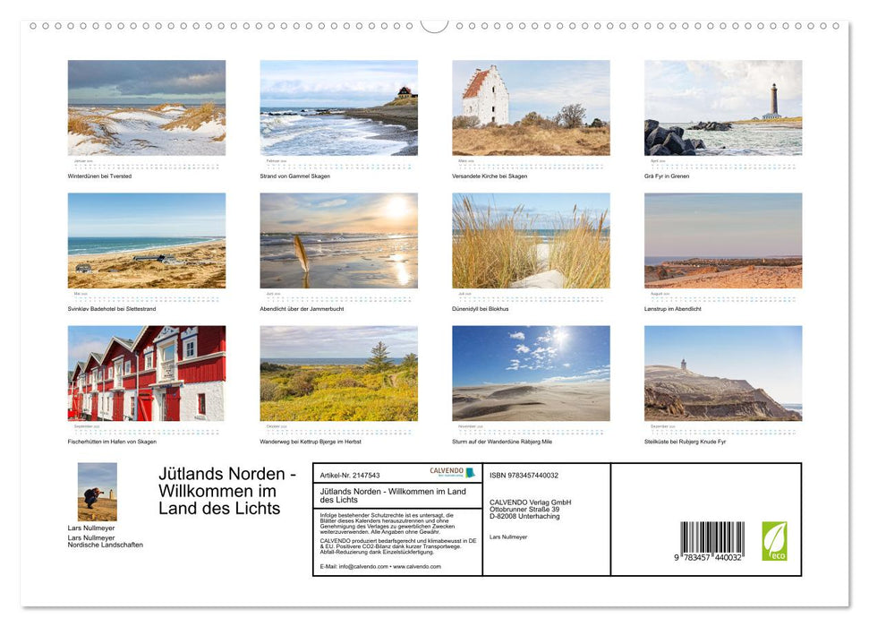 Jütlands Norden - Willkommen im Land des Lichts (CALVENDO Premium Wandkalender 2026)