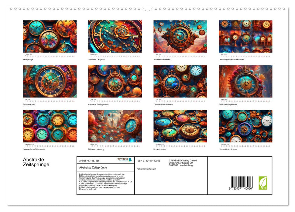 Abstrakte Zeitsprünge (CALVENDO Premium Wandkalender 2026)