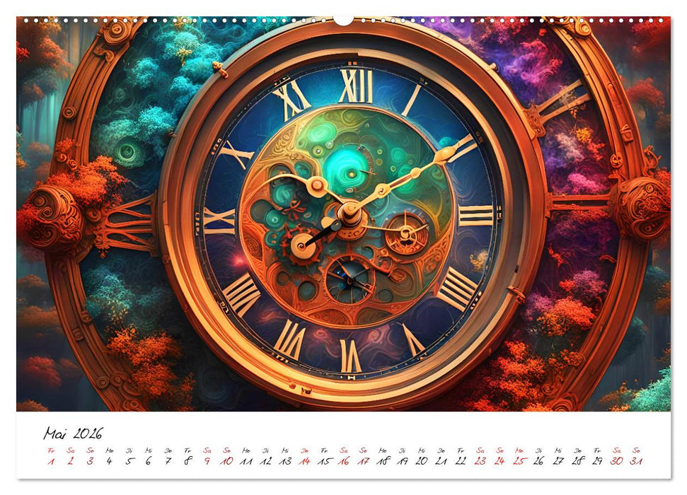 Abstrakte Zeitsprünge (CALVENDO Premium Wandkalender 2026)