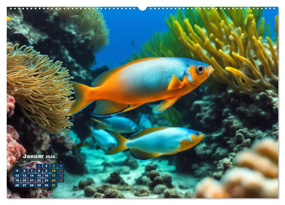 Tief unten im Meer Unterwasser Fantasy (CALVENDO Wandkalender 2026)