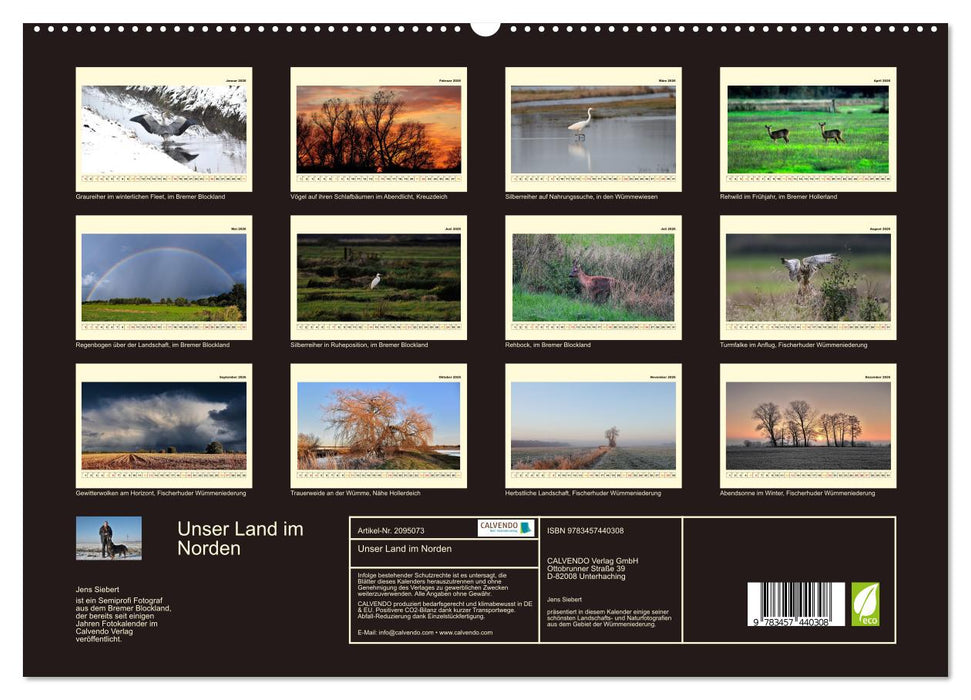 Unser Land im Norden (CALVENDO Premium Wandkalender 2026)