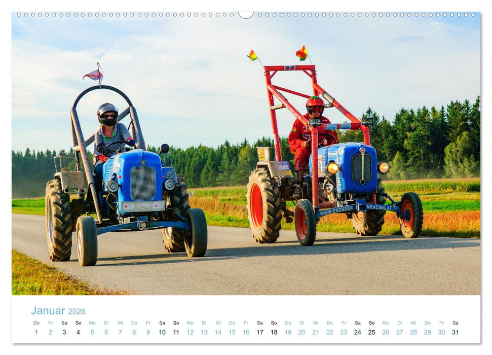 Traktorrennen - die 24 Stunden von Reingers (CALVENDO Premium Wandkalender 2026)