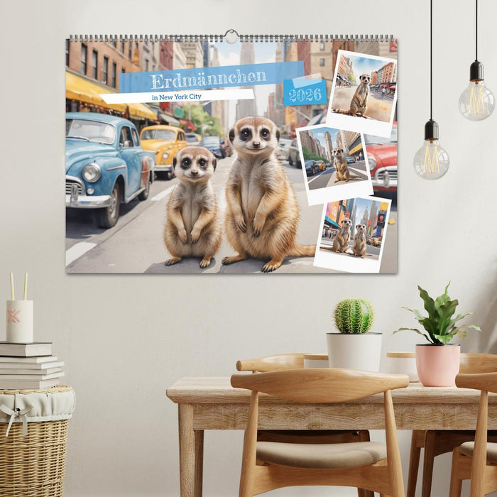 Erdmännchen in New York City (CALVENDO Wandkalender 2026)