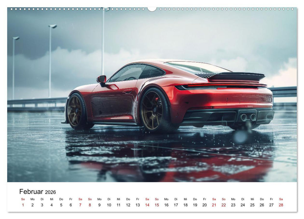 Schnelle Sportwagen (CALVENDO Premium Wandkalender 2026)
