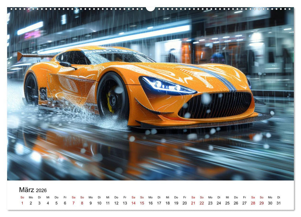 Schnelle Sportwagen (CALVENDO Premium Wandkalender 2026)