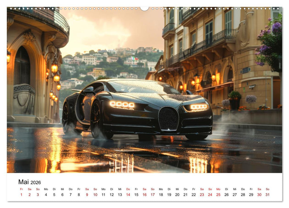 Schnelle Sportwagen (CALVENDO Premium Wandkalender 2026)