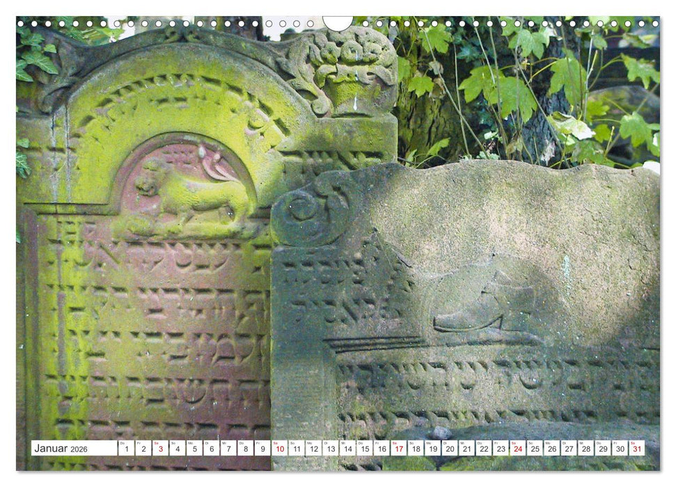 Jüdische Friedhöfe in Deutschland (CALVENDO Wandkalender 2026)