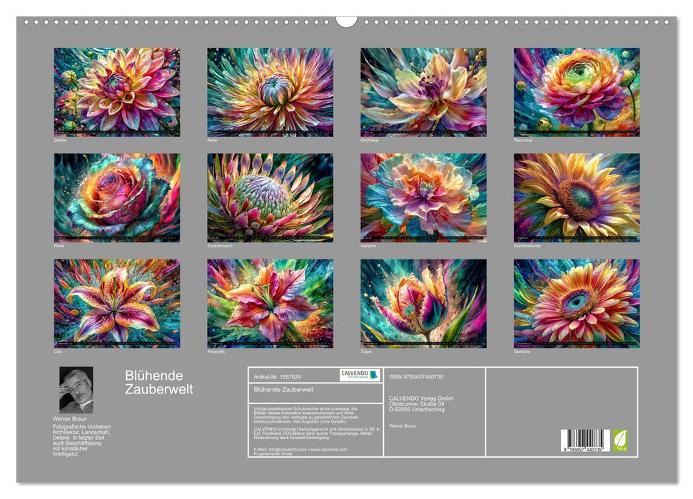 Blühende Zauberwelt (CALVENDO Wandkalender 2026)