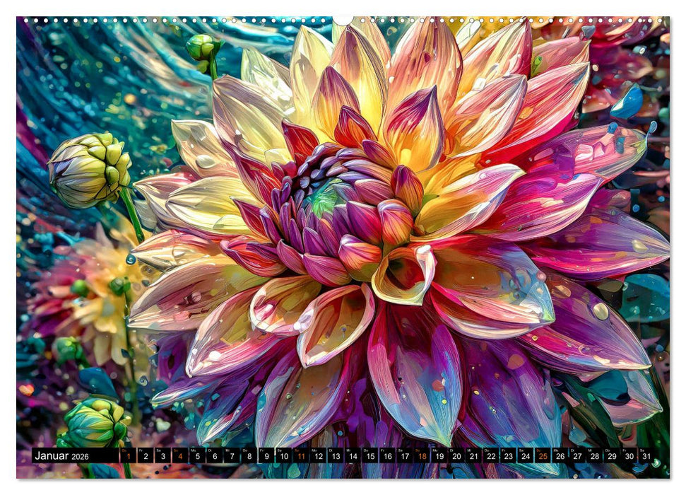 Blühende Zauberwelt (CALVENDO Wandkalender 2026)