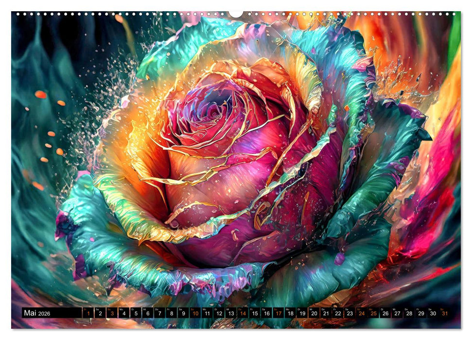 Blühende Zauberwelt (CALVENDO Wandkalender 2026)