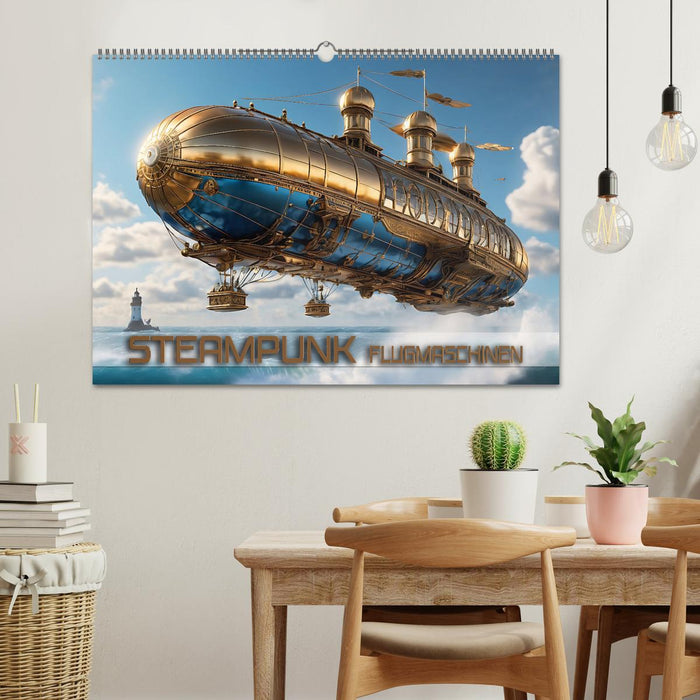 Steampunk Flugmaschinen (CALVENDO Wandkalender 2026)