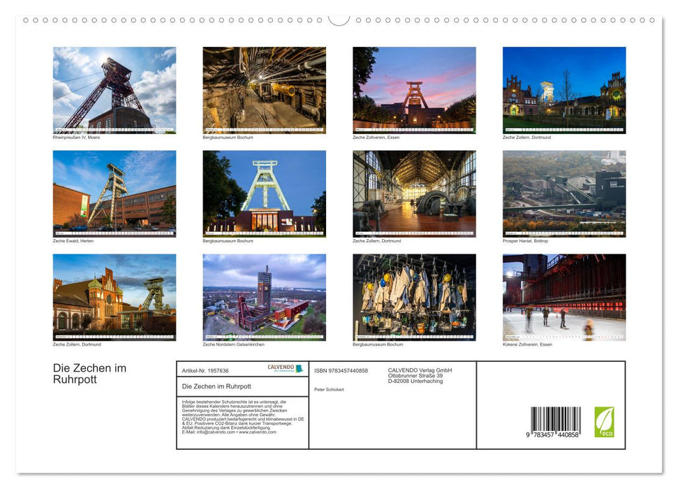 Die Zechen im Ruhrpott (CALVENDO Premium Wandkalender 2026)