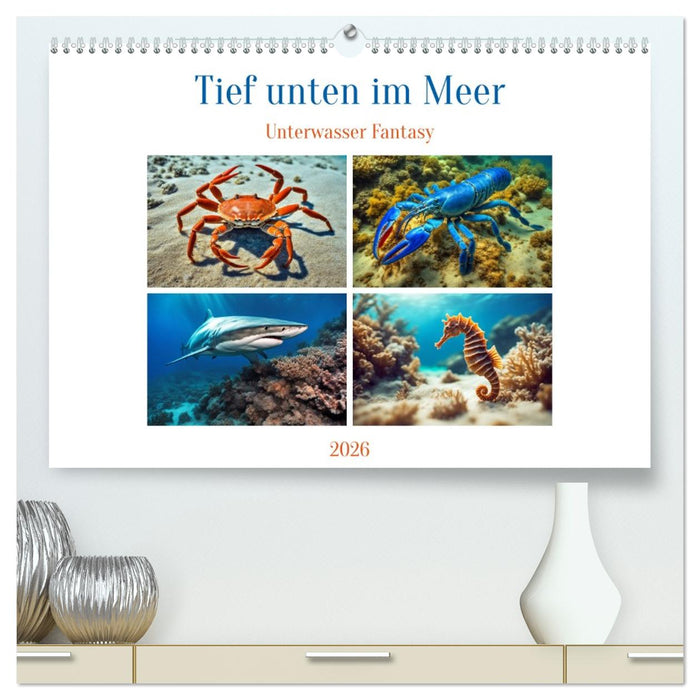 Tief unten im Meer Unterwasser Fantasy (CALVENDO Premium Wandkalender 2026)