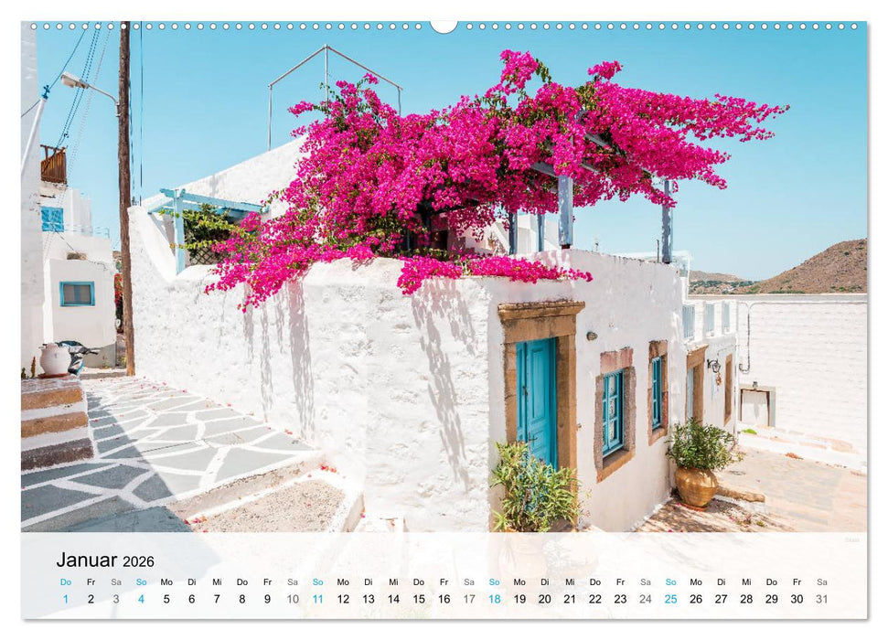 Patmos - Die heilige Insel (CALVENDO Premium Wandkalender 2026)