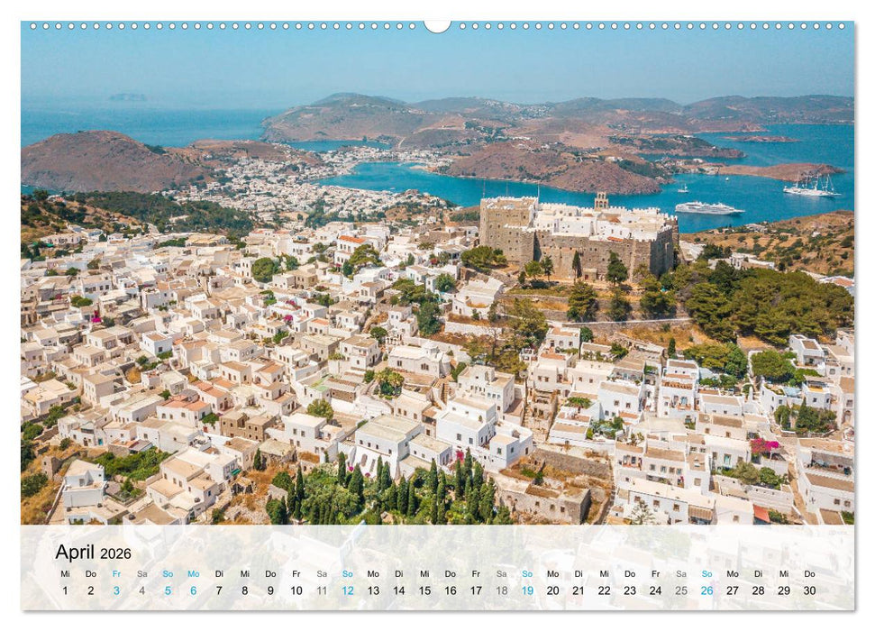 Patmos - Die heilige Insel (CALVENDO Premium Wandkalender 2026)