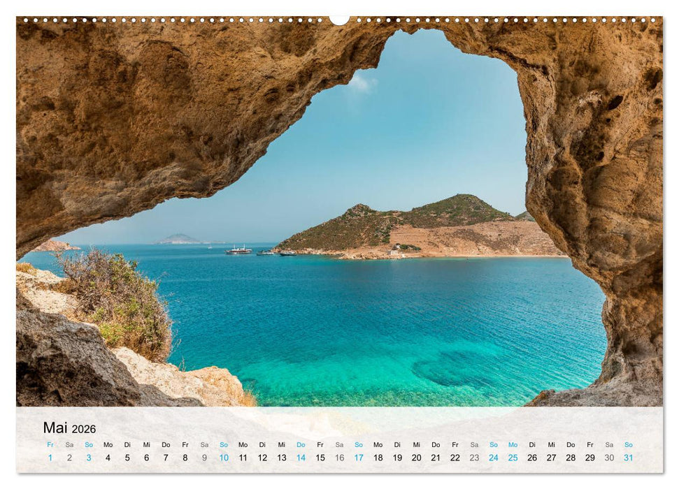 Patmos - Die heilige Insel (CALVENDO Premium Wandkalender 2026)