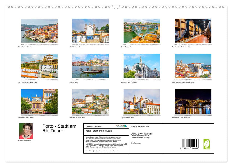 Porto - Stadt am Rio Douro (CALVENDO Premium Wandkalender 2026)