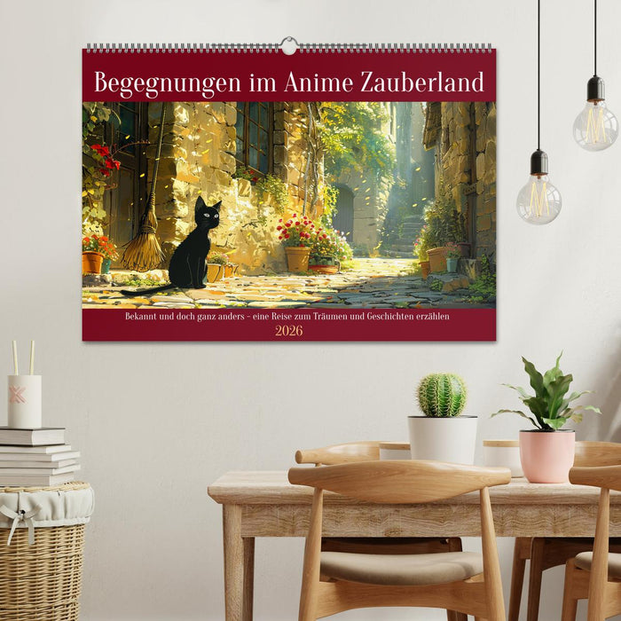 Begegnungen im Anime Zauberland (CALVENDO Wandkalender 2026)