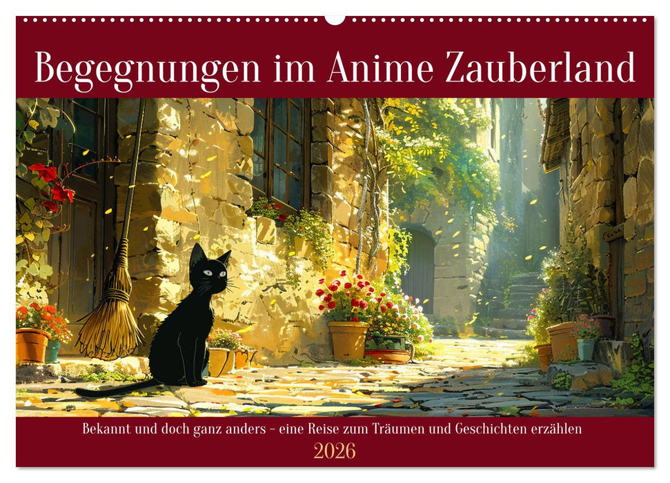 Begegnungen im Anime Zauberland (CALVENDO Wandkalender 2026)