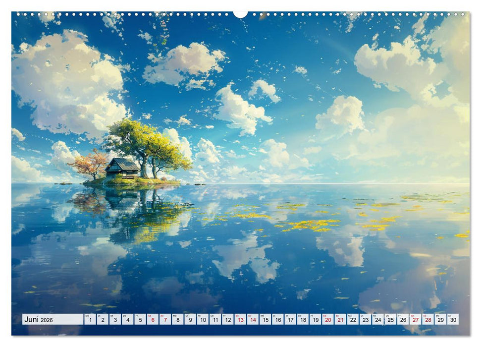 Begegnungen im Anime Zauberland (CALVENDO Wandkalender 2026)