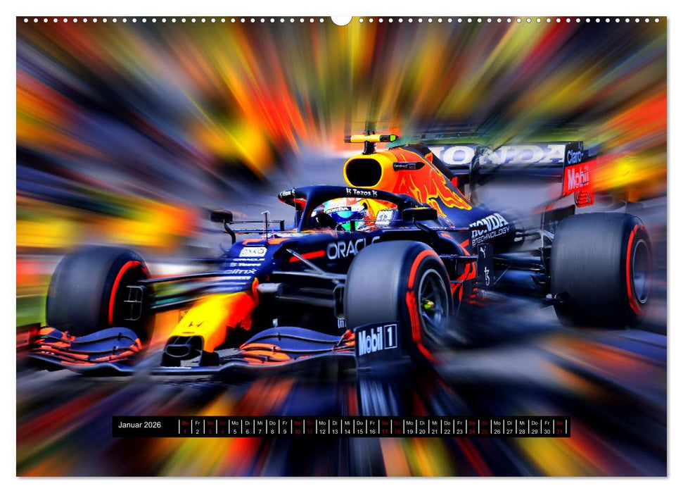 Vollgas in der Formel 1 (CALVENDO Premium Wandkalender 2026)