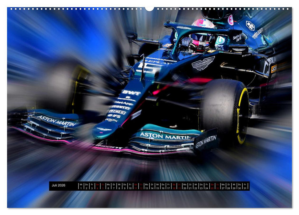 Vollgas in der Formel 1 (CALVENDO Premium Wandkalender 2026)