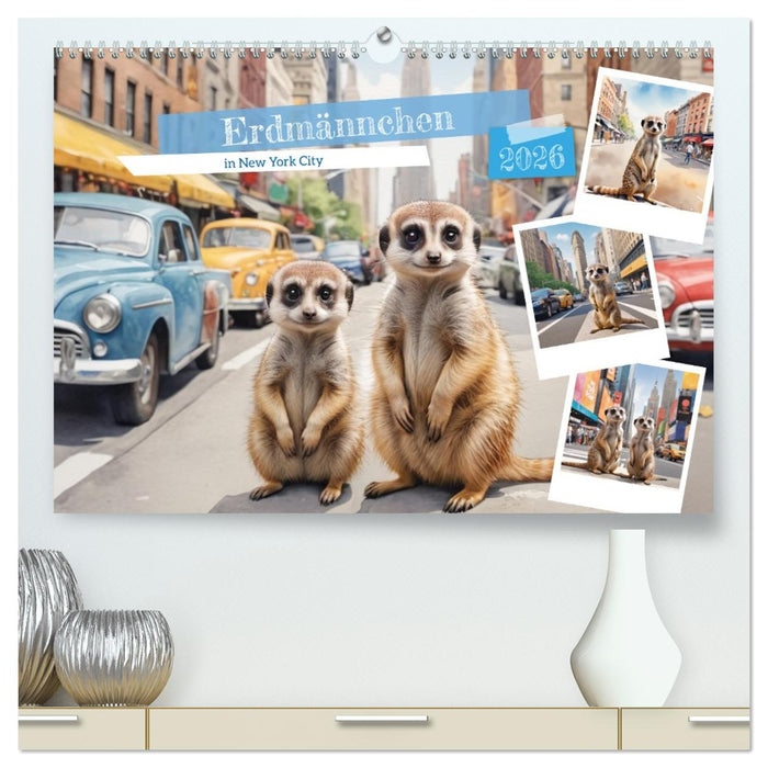 Erdmännchen in New York City (CALVENDO Premium Wandkalender 2026)