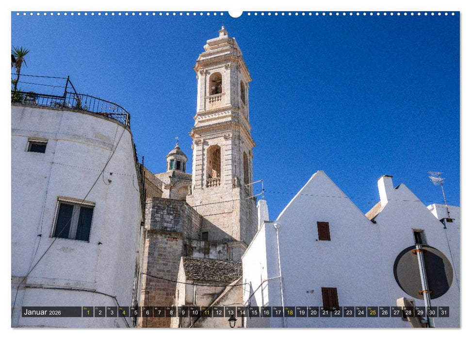 Apulien – Impressionen vom Südosten Italiens (CALVENDO Premium Wandkalender 2026)