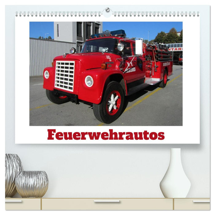 Feuerwehrautos (CALVENDO Premium Wandkalender 2026)