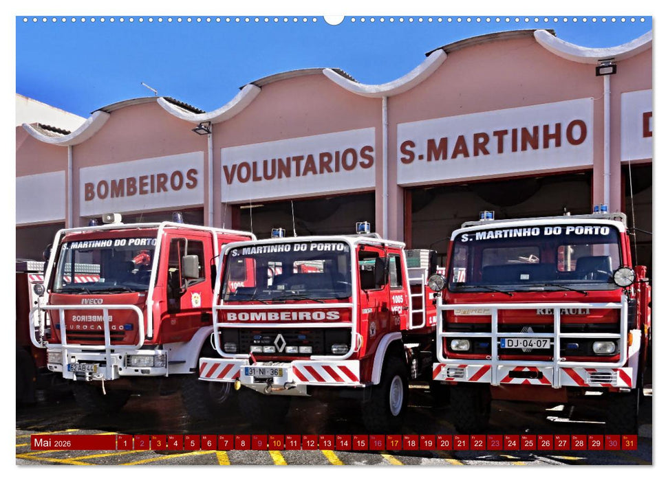 Feuerwehrautos (CALVENDO Premium Wandkalender 2026)