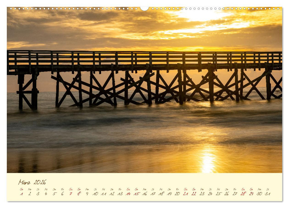 Sankt Peter-Ording: Die raue Schönheit an der Nordsee (CALVENDO Premium Wandkalender 2026)