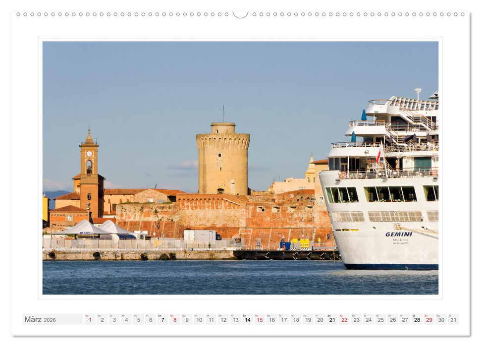 Toskana. Livorno - Volterra - Piombino (CALVENDO Premium Wandkalender 2026)