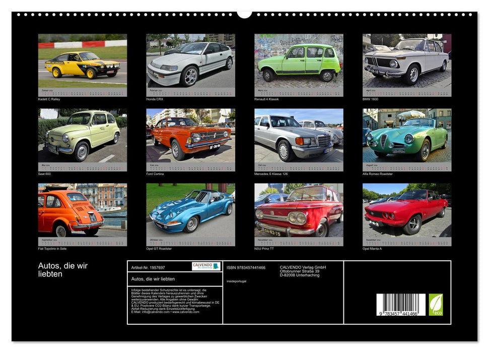 Autos, die wir liebten (CALVENDO Premium Wandkalender 2026)