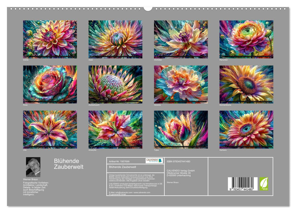 Blühende Zauberwelt (CALVENDO Premium Wandkalender 2026)