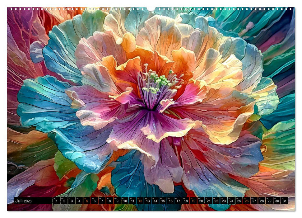 Blühende Zauberwelt (CALVENDO Premium Wandkalender 2026)