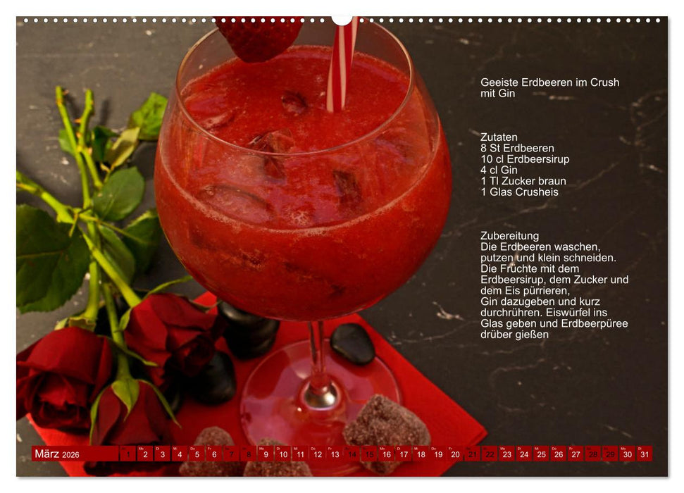Faszination Gin Cocktails (CALVENDO Premium Wandkalender 2026)