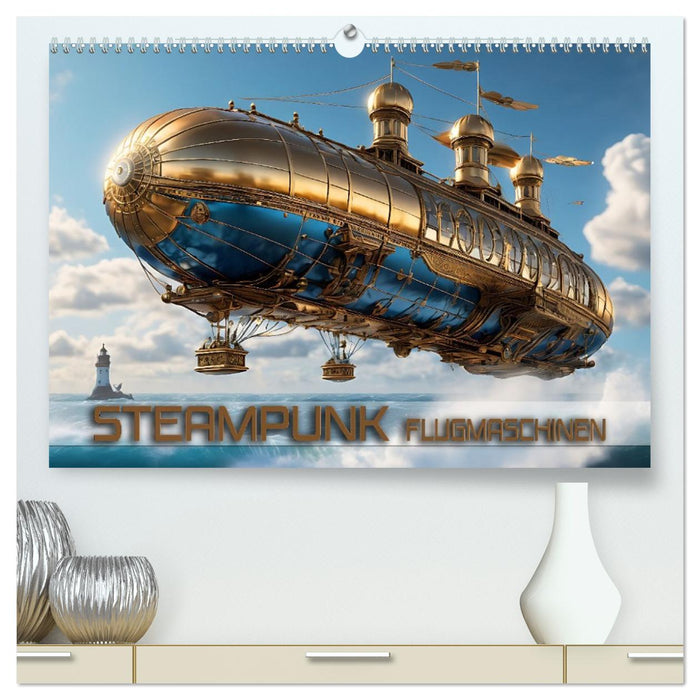 Steampunk Flugmaschinen (CALVENDO Premium Wandkalender 2026)