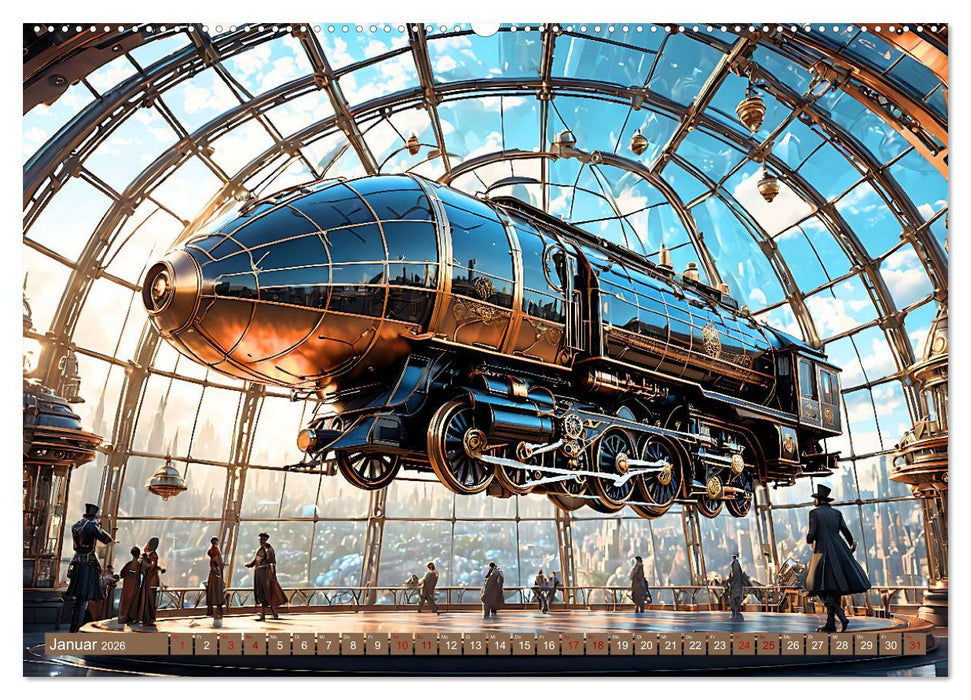 Steampunk Flugmaschinen (CALVENDO Premium Wandkalender 2026)