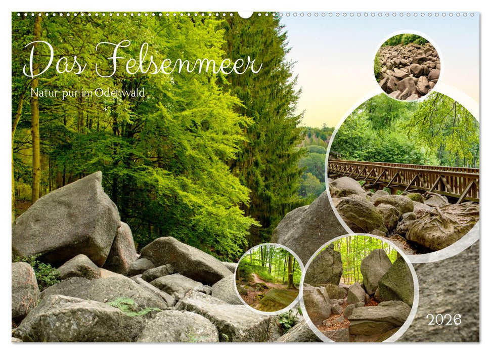 Das Felsenmeer - Natur pur im Odenwald (CALVENDO Wandkalender 2026)